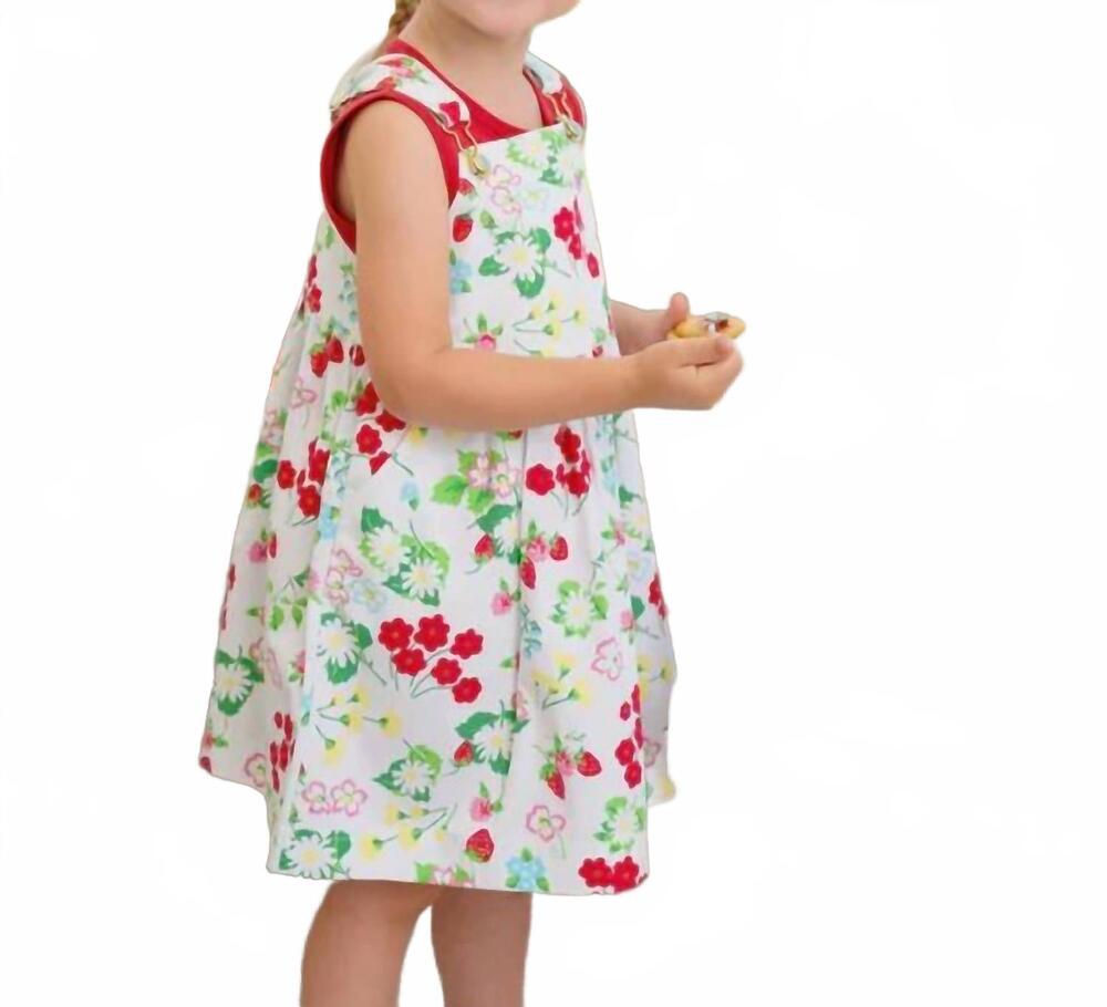NEW BEAUFORT BONNET girl's jennifer sleeveless jumper in berry sweet